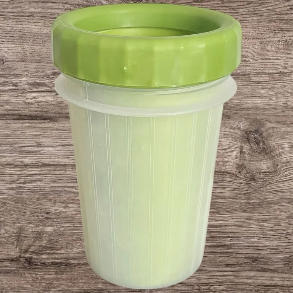 Dog Paw Cleaner Washer Pet Foot Wash Cup for Small Dogs Portable Paw Cup GREEN